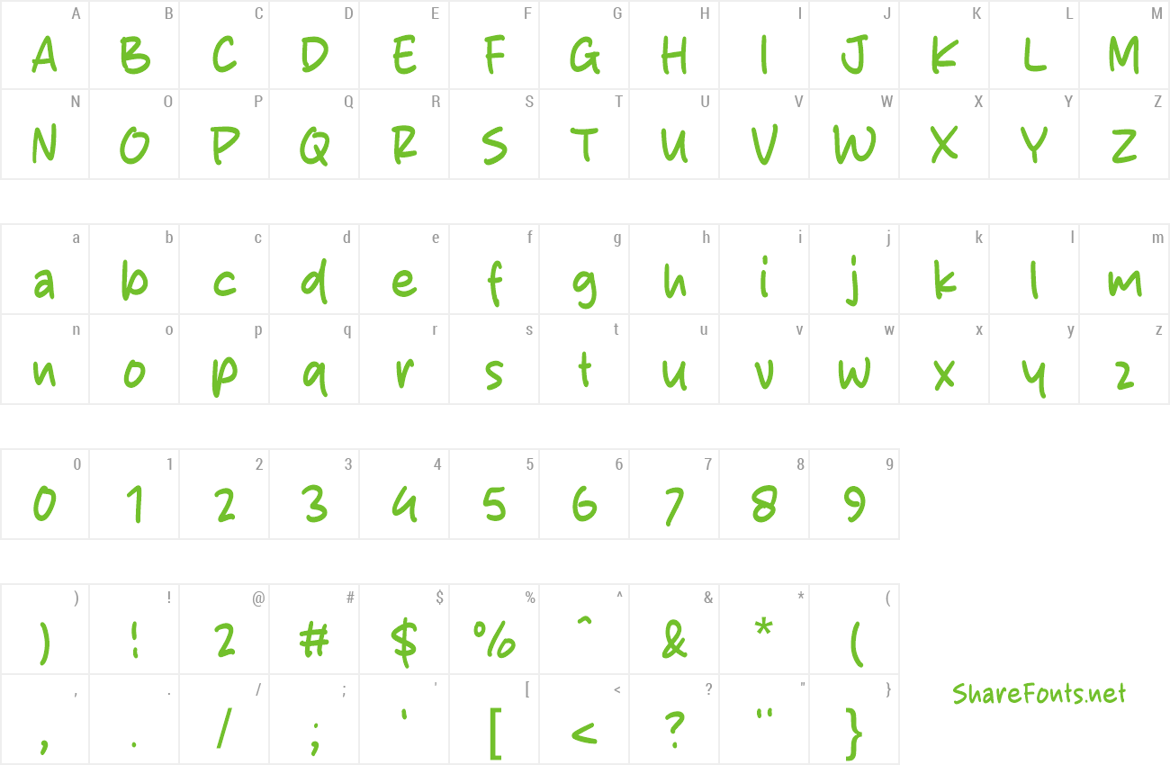 Font Gerald Script preview